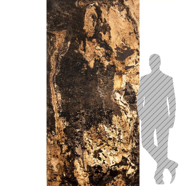 Kamenná dyha Autumn Rustic 122x244x0,2 cm Transparentný