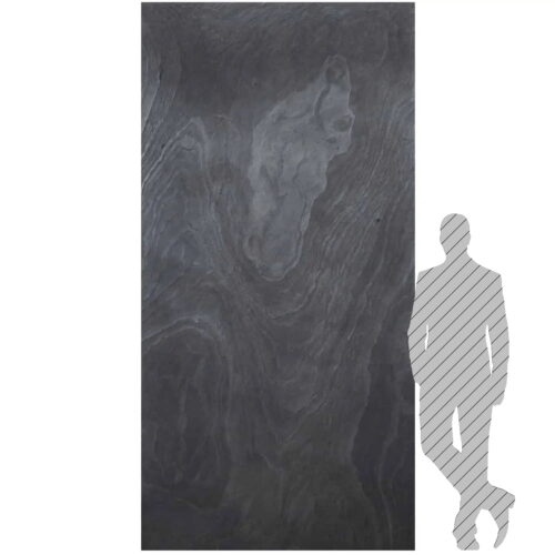 Kamenná dyha Black Slate 122x305x0,2 cm