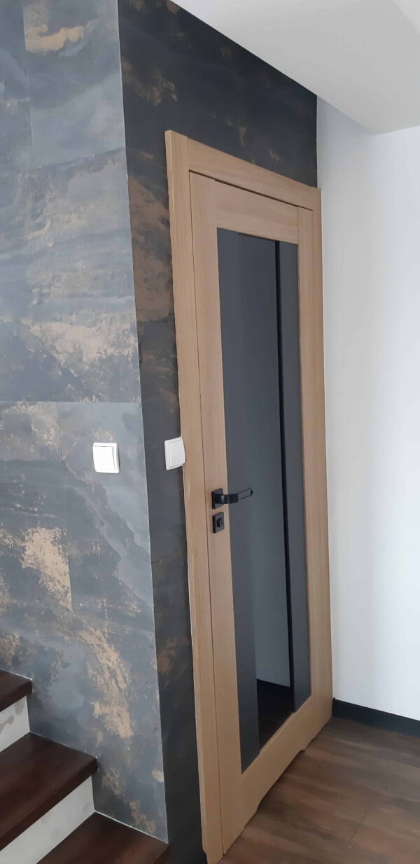 Kamenná dyha Black Slate Gold 122x280x0,2 cm