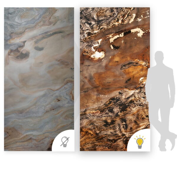 Kamenná dyha Indian Autumn 244x122x0,2 cm Transparentný