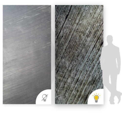 Kamenná dyha Line Black 122x244x0,2 cm Transparentný