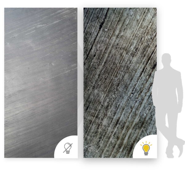 Kamenná dyha Line Black 122x244x0,2 cm Transparentný