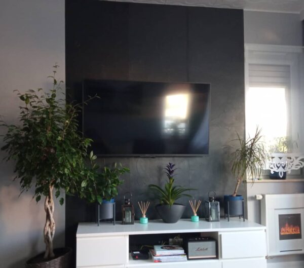 Kamenná dyha Black Slate 30x60x0,2 cm Samolepiace