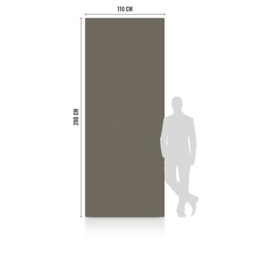 WPC Carbon Board Small Stripes Glossy 280x110 cm