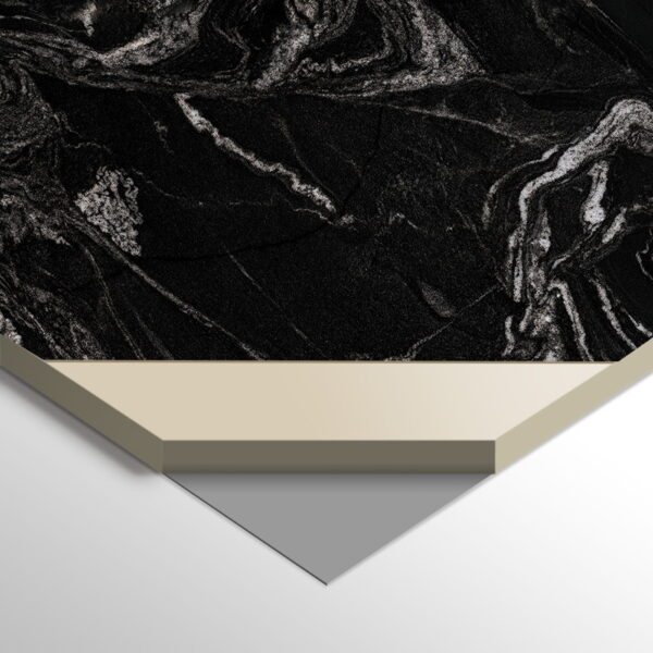 WPC Carbon Board Black Maize Glossy 280x112 cm