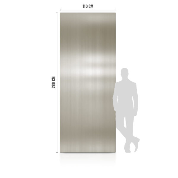 WPC doska z uhlíkových vlákien strieborná doska lesklá 280x110 cm