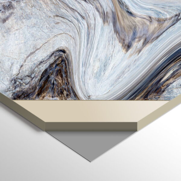 WPC Carbon Board Blue Art Glossy 280x112 cm