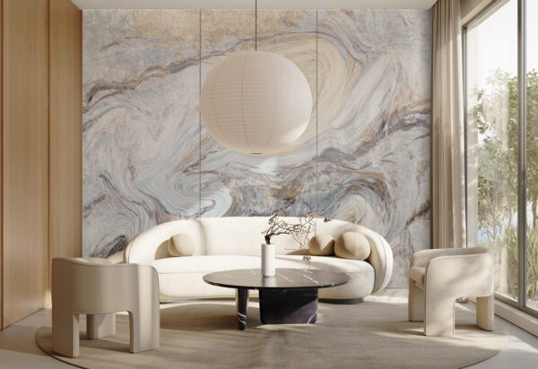 WPC Carbon Board Blue Art Glossy 280x112 cm