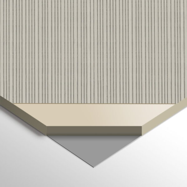 WPC Carbon Board White Stripes Matte 280x110 cm