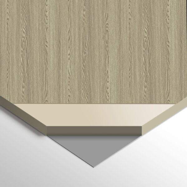 WPC Carbon Board Grey Wood 280x110 cm