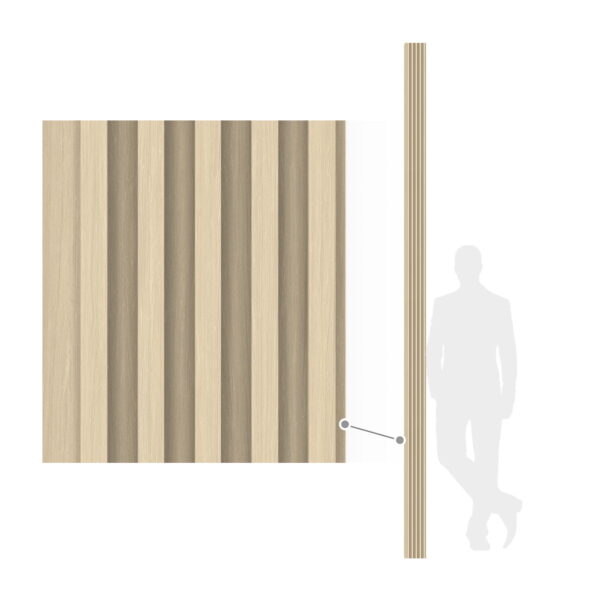 Lamely zo svetlého dreva 300x11x1,8 cm