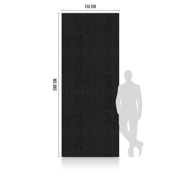 WPC Carbon Board BLACK WOOD 280x110 cm