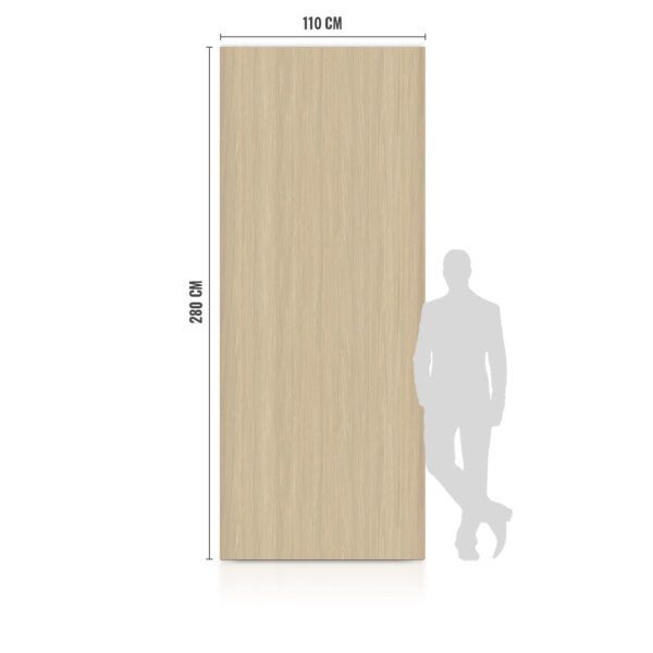 WPC Carbon Board Light Wood Matte 280x110 cm