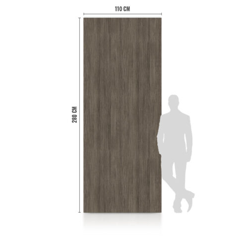 WPC Carbon Board Dark Wood Matte 280x110 cm