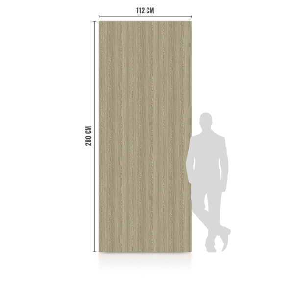 WPC Carbon Board Grey Wood 280x112 cm FastClick