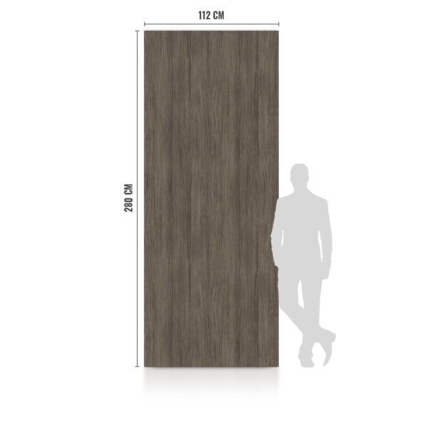 WPC Carbon Board Dark Wood Matte 280x112 cm FastClick