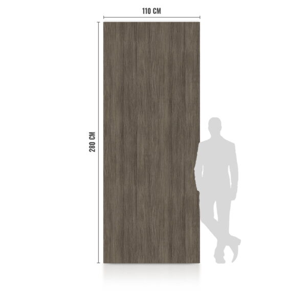 WPC Carbon Board Dark Wood Matte 280x112 cm FastClick