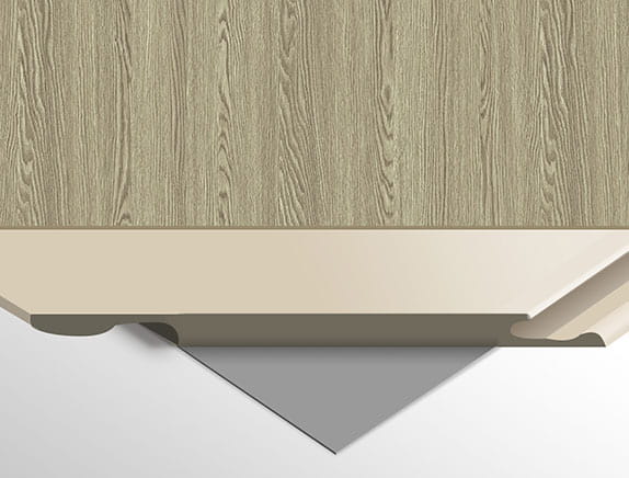 WPC Carbon Board Grey Wood 280x112 cm FastClick