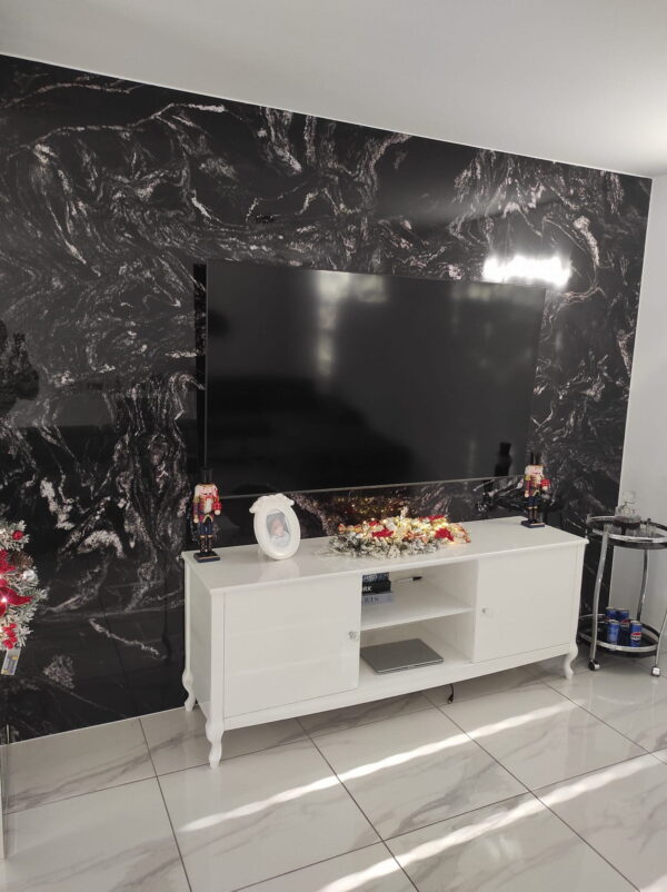 WPC Carbon Board Black Maize Glossy 280x112 cm